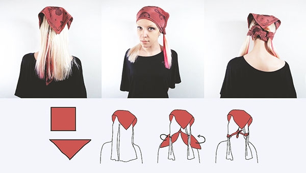 Как повязать платок на голове